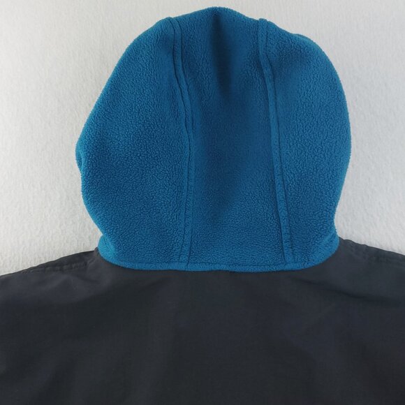 North Face Vintage Fleece Jacket Full Zip Hooded Side Zip Made USA Men's XL - Picture 14 of 15